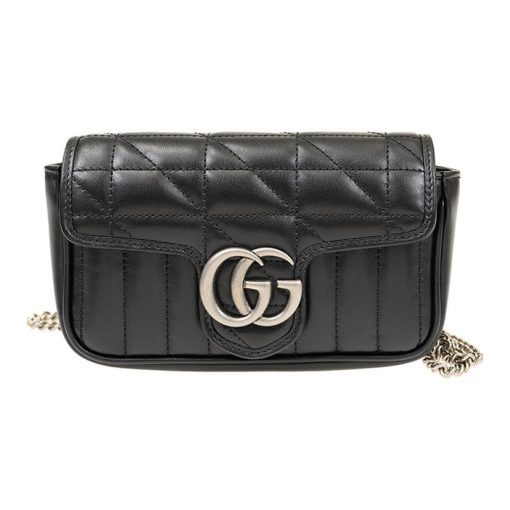 구찌 GG 마몽 슈퍼 미니백 블랙 476433-DTD5N-1000 #17*4.5*10cm
