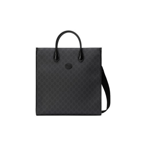 구찌 미디움 토트백 인터로킹 G 블랙 슈프림 674155-92THN-1000 #36*38.5*12cm