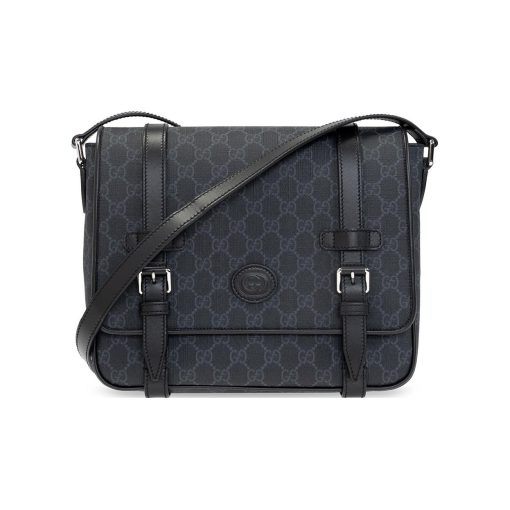 구찌 GG 슈프림 메신저백 블랙 658542-KGDHN-1000 #28*8.5*24cm