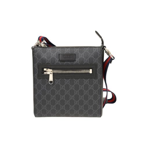 구찌 GG 블랙 스몰 메신저 백 GG 슈프림 523599-K5RLN-1095 #21*4.5*22cm