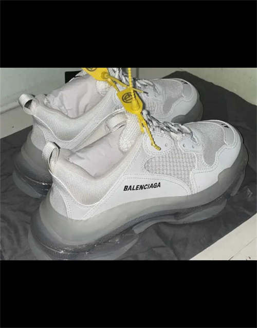 발렌시아가 트리플 S 클리어 솔 화이트 2019 541624W09E19000 photo review