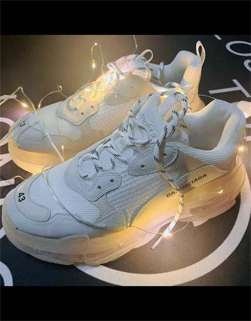 발렌시아가 트리플 S 클리어 솔 화이트 2019 541624W09E19000 photo review