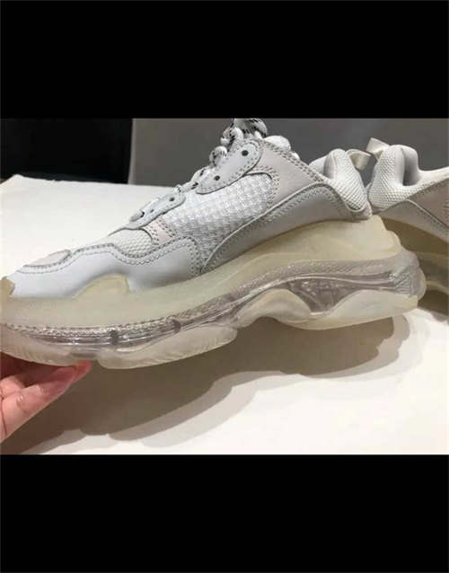 발렌시아가 트리플 S 클리어 솔 화이트 2019 541624W09E19000 photo review