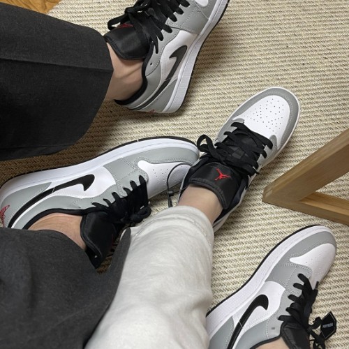 조던 1 로우 라이트 스모크 그레이 553560-030 photo review