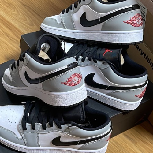 조던 1 로우 라이트 스모크 그레이 553560-030 photo review