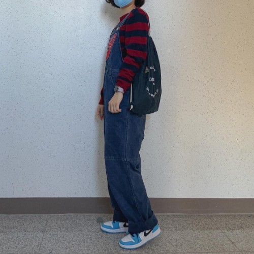 조던 1 로우 다크 파우더 블루 553560-144 photo review