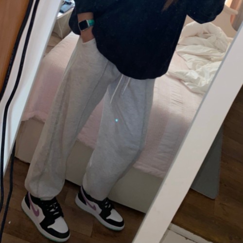 조던 1 로우 그린 글로우 퍼플 샥 553560-151 photo review