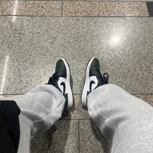 조던 1 로우 그린토 553560-371 photo review