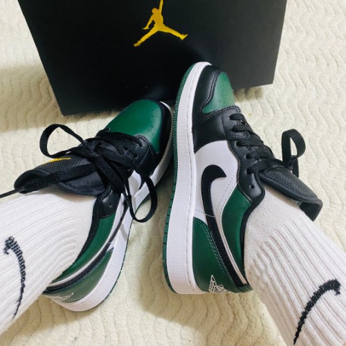 조던 1 로우 그린토 553560-371 photo review