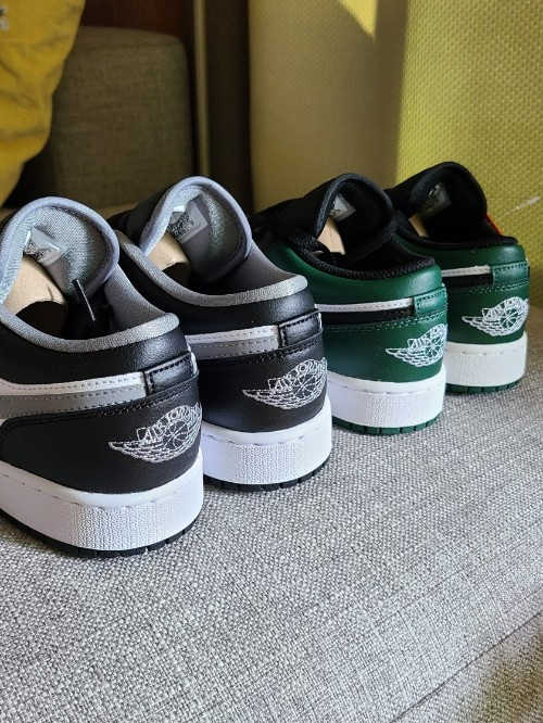 조던 1 로우 그린토 553560-371 photo review