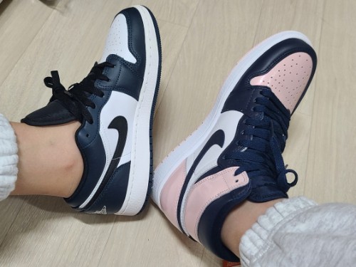 조던 1 로우 아머리 네이비 553560-411 photo review