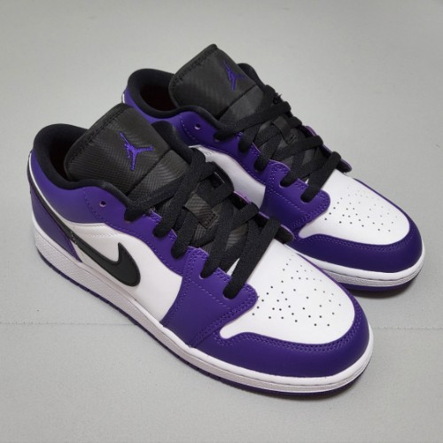 조던 1 로우 코트 퍼플 2020 553560-500 photo review