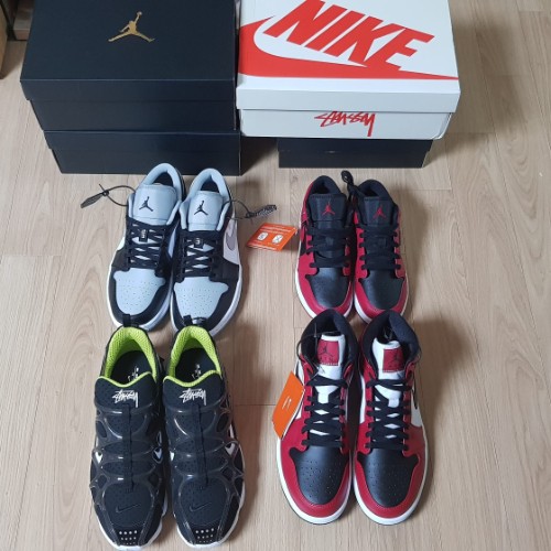 조던 1 로우 바시티 레드 553560-606 photo review