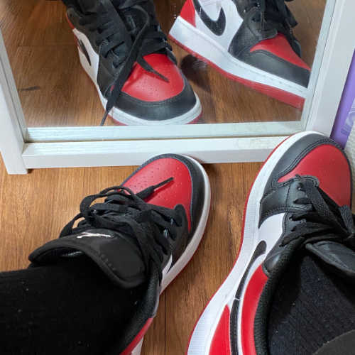 조던 1 로우 브레드 토 553560-612 photo review