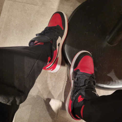 조던 1 로우 브레드 토 553560-612 photo review