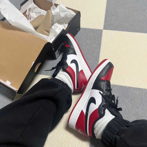 조던 1 로우 브레드 토 553560-612 photo review