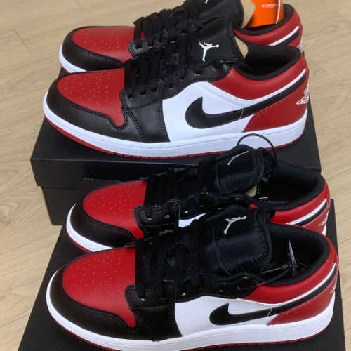 조던 1 로우 브레드 토 553560-612 photo review