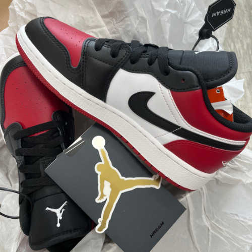 조던 1 로우 브레드 토 553560-612 photo review