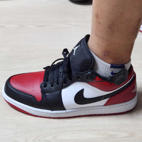 조던 1 로우 브레드 토 553560-612 photo review