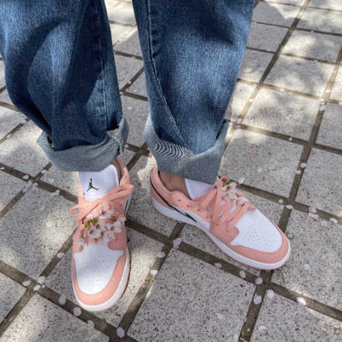 조던 1 로우 라이트 아크틱 핑크 553560-800 photo review