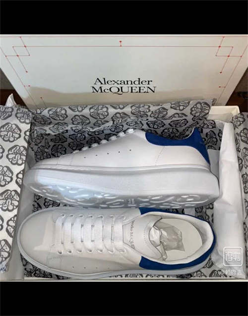 알렉산더 맥퀸 오버사이즈드 스니커즈 파리 블루 553680WHGP79086 photo review