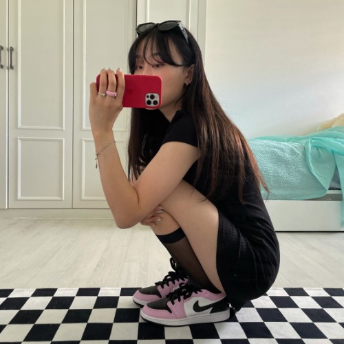 조던 1 로우 라이트 아크틱 핑크 554723-601 photo review