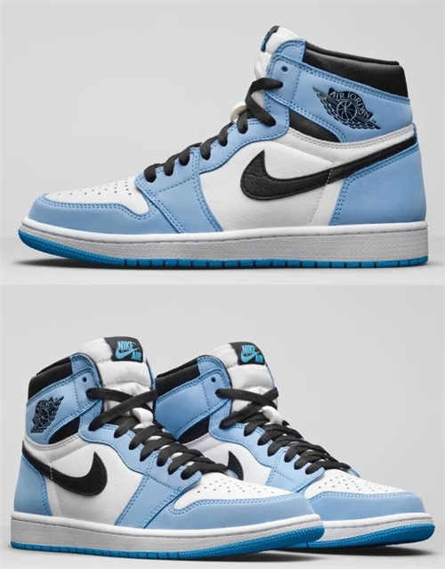 조던 1 레트로 하이 OG 유니버시티 블루 555088-134 photo review