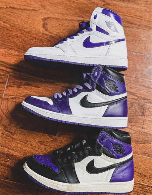 조던 1 레트로 하이 OG 코트 퍼플 2020 555088-500 photo review