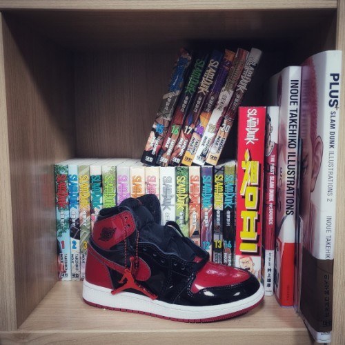 조던 1 레트로 하이 OG 페이턴트 브레드 575441-063 photo review