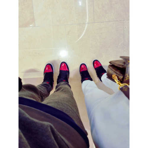 조던 1 레트로 하이 OG 페이턴트 브레드 575441-063 photo review