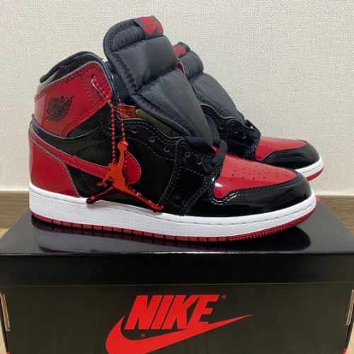 조던 1 레트로 하이 OG 페이턴트 브레드 575441-063 photo review