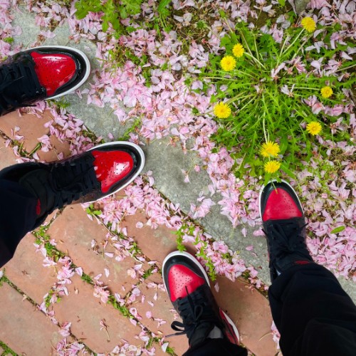 조던 1 레트로 하이 OG 페이턴트 브레드 575441-063 photo review