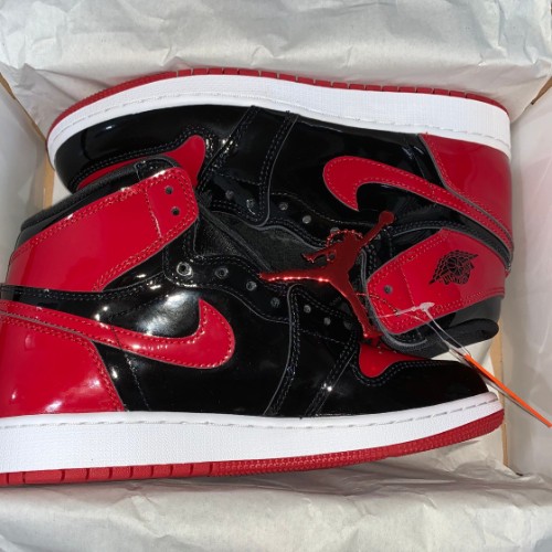 조던 1 레트로 하이 OG 페이턴트 브레드 575441-063 photo review