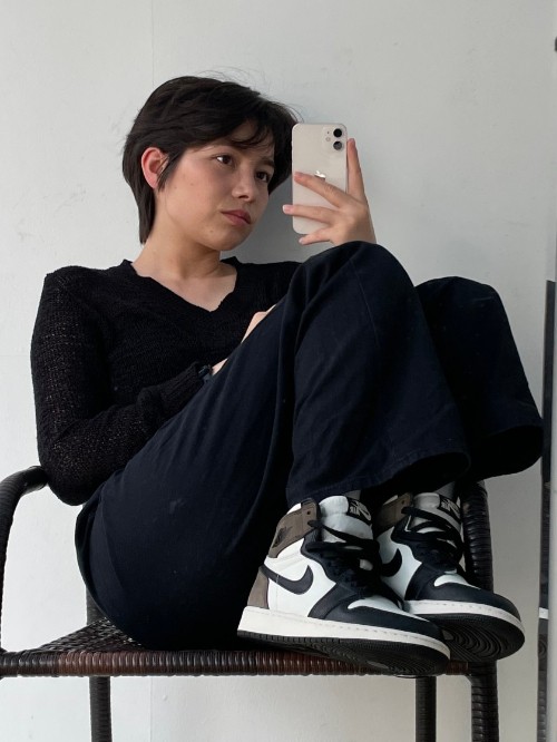 조던 1 레트로 하이 OG 블랙 모카 575441-105 photo review