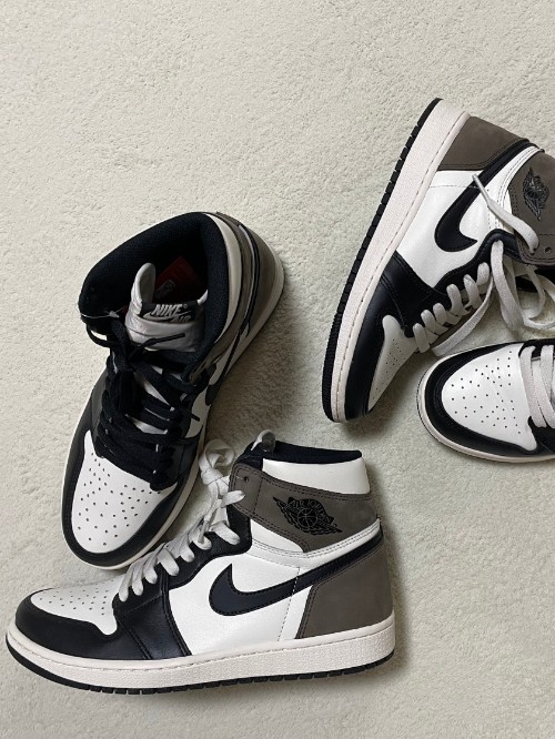 조던 1 레트로 하이 OG 블랙 모카 575441-105 photo review