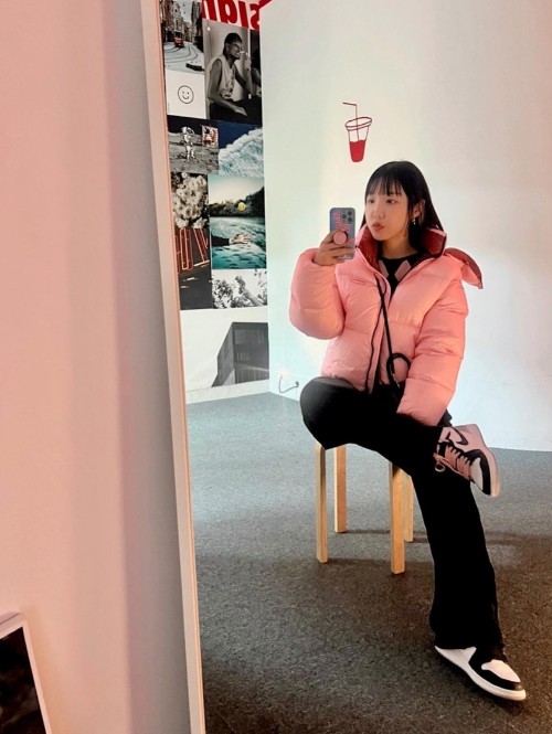 조던 1 레트로 하이 OG 블리치드 코랄 575441-108 photo review