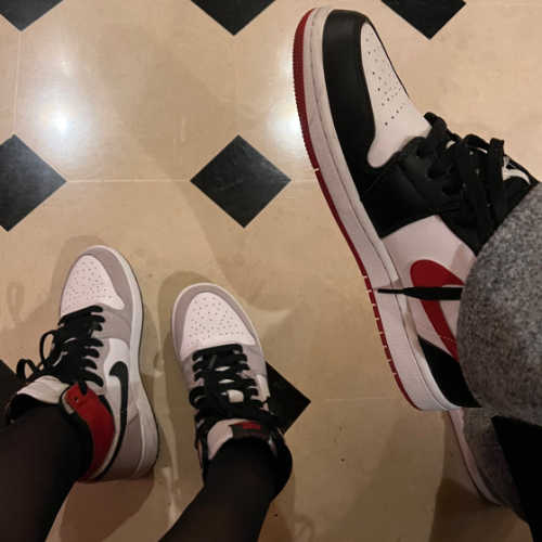 조던 1 레트로 하이 OG 라이트 스모크 그레이 575441-126 photo review