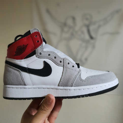 조던 1 레트로 하이 OG 라이트 스모크 그레이 575441-126 photo review