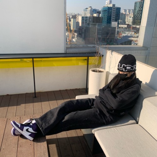 조던 1 레트로 하이 OG 코트 퍼플 2020 575441-500 photo review