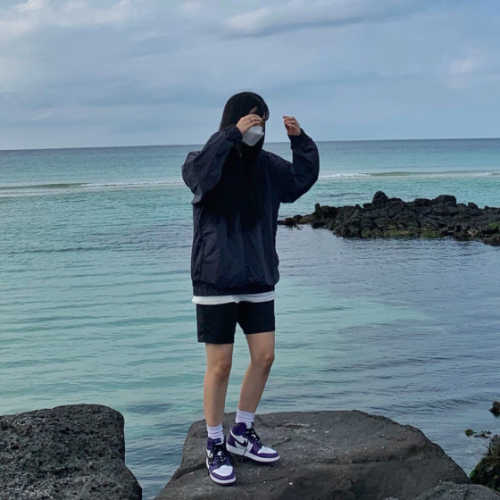 조던 1 레트로 하이 OG 코트 퍼플 2020 575441-500 photo review