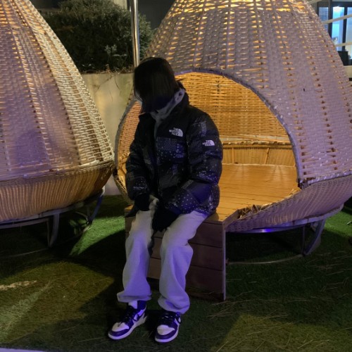 조던 1 레트로 하이 OG 코트 퍼플 2020 575441-500 photo review