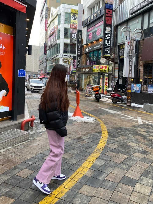 조던 1 레트로 하이 OG 코트 퍼플 2020 575441-500 photo review