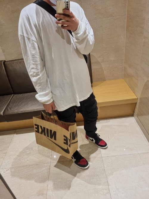 조던 1 레트로 하이 OG 브레드 토 575441-610 photo review