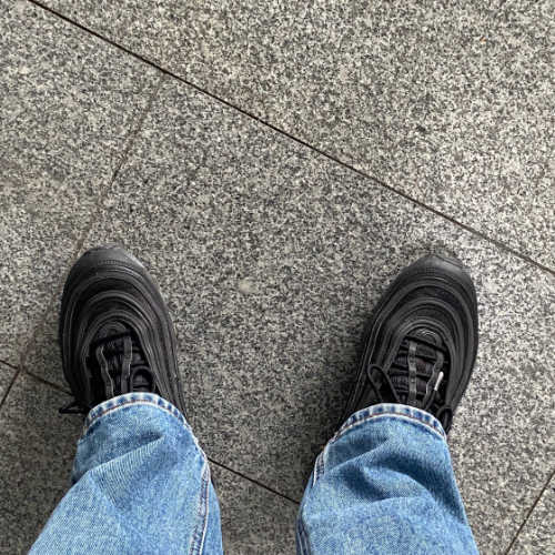 나이키 에어맥스 97 블랙 다크 그레이 921733-001 photo review