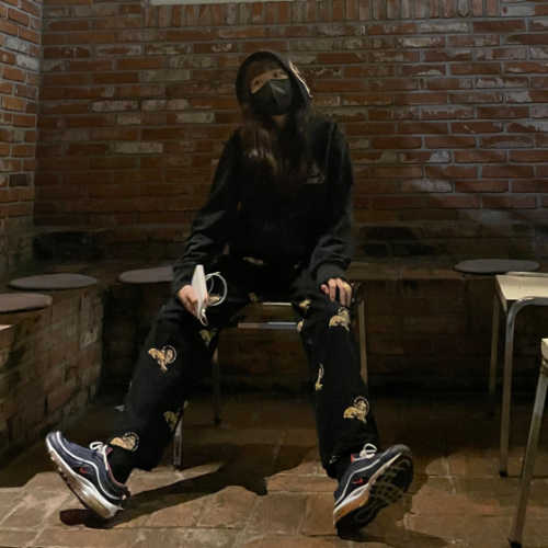 나이키 에어맥스 97 미드나잇 네이비 하바네로 레드 921826-403 photo review