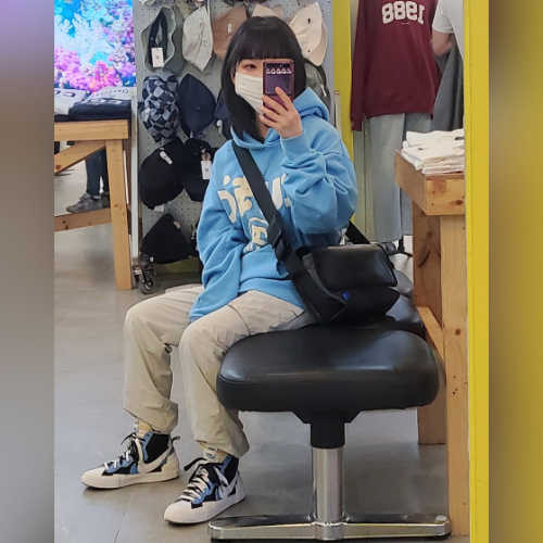 나이키 x 사카이 블레이저 미드 화이트 블랙 레전드 블루 BV0072-001 photo review