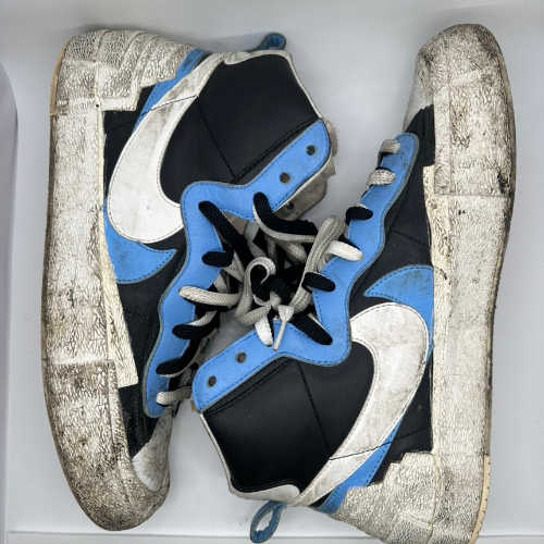 나이키 x 사카이 블레이저 미드 화이트 블랙 레전드 블루 BV0072-001 photo review