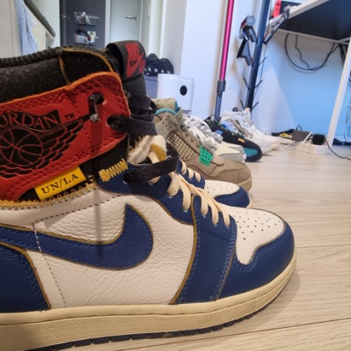 조던 1 x 유니온 레트로 하이 블루토 BV1300-146 photo review