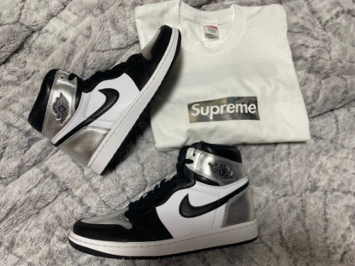 조던 1 레트로 하이 OG 실버토 CD0461-001 photo review