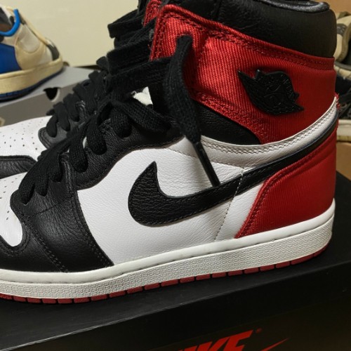 조던 1 레트로 하이 사틴 블랙토 CD0461-016 photo review